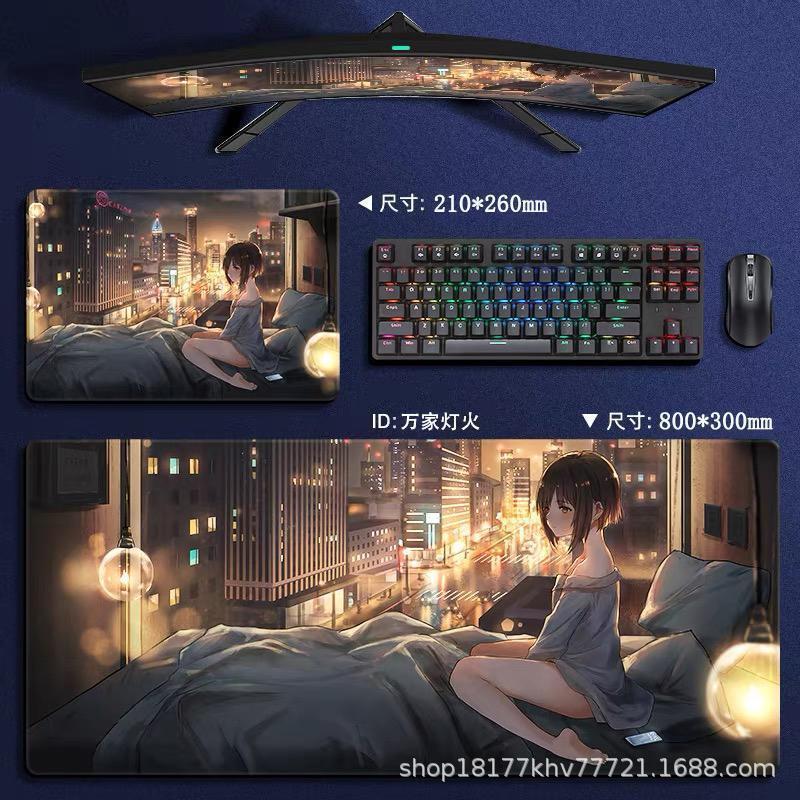 Multi-color LED glowing edge large gaming mouse pad bulk manufacturer