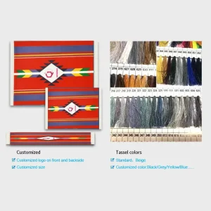 Wholesale Persian Vintage Fringed Prayer Mat Factory | Custom Rubber Anti Slip Muslim Tassel Rug - Gallery Thumb 3