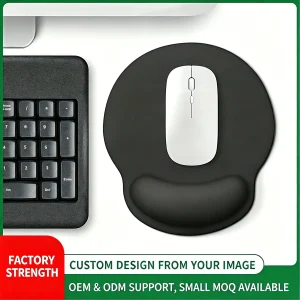 Wholesale Milk Silk Ice Silk Wrist Rest Pad, Silicone Filled Ergonomic Wrist Cushion With Non Slip PU Bottom, Custom Logo Pattern Printed Anti-Fatigue Mouse Wrist Support Mat OEM ODM Factory - Gallery Thumb 6