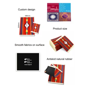 Wholesale Persian Vintage Fringed Prayer Mat Factory | Custom Rubber Anti Slip Muslim Tassel Rug - Gallery Thumb 2