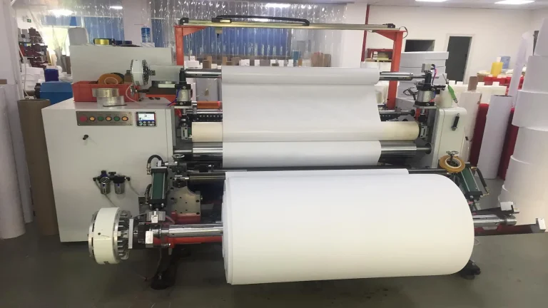 Heat transfer paper printing equipment in iDeskMat factory for custom printed desk mat and gaming mouse pad