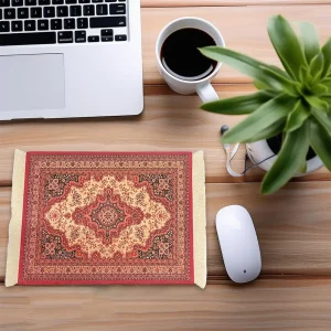 Wholesale Persian Vintage Fringed Prayer Mat Factory | Custom Rubber Anti Slip Muslim Tassel Rug - Gallery Thumb 7