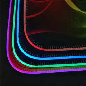 iDeskMat Custom RGB Gaming Mouse Pad – XXL Extended LED Desk Mat with Rainbow Edge Lighting, Waterproof & Non-Slip Base - Gallery Thumb 2