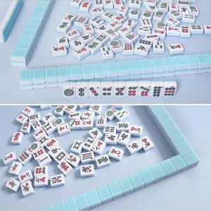 iDeskMat Scalloped Edge Mahjong Mat | Custom Natural Rubber Base | Anti-Slip Noise Reduction | 31.5″ x 31.5″ | Wholesale OEM ODM Factory - Gallery Thumb 7