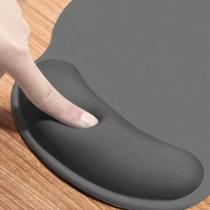 Wholesale Milk Silk Ice Silk Wrist Rest Pad, Silicone Filled Ergonomic Wrist Cushion With Non Slip PU Bottom, Custom Logo Pattern Printed Anti-Fatigue Mouse Wrist Support Mat OEM ODM Factory - Gallery Thumb 4